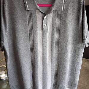 Classic Grey Men's Polo Shirt